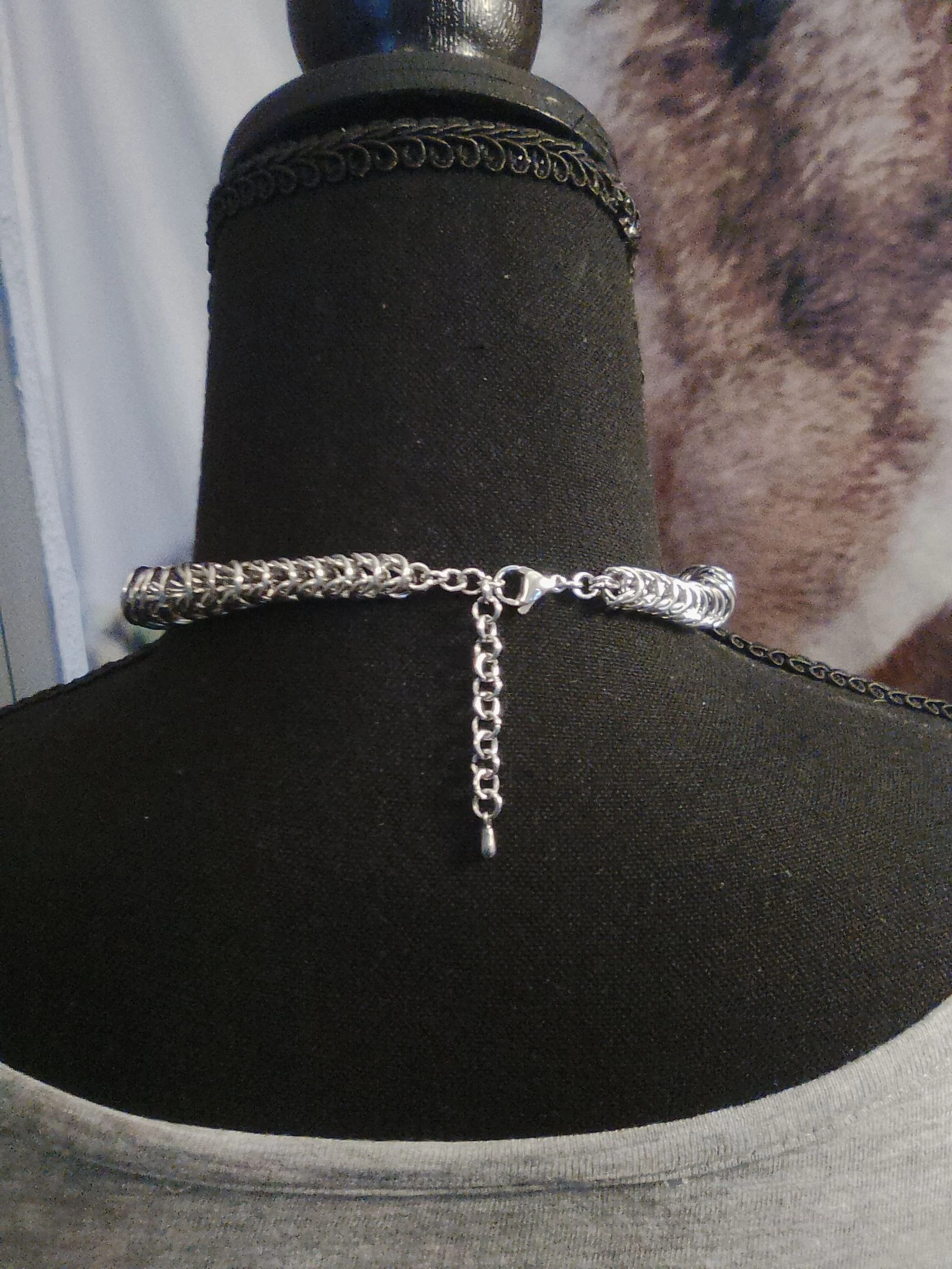 Uniseks Byzantijns chainmail choker collier 3 afnemende ontwerpen – photo 3